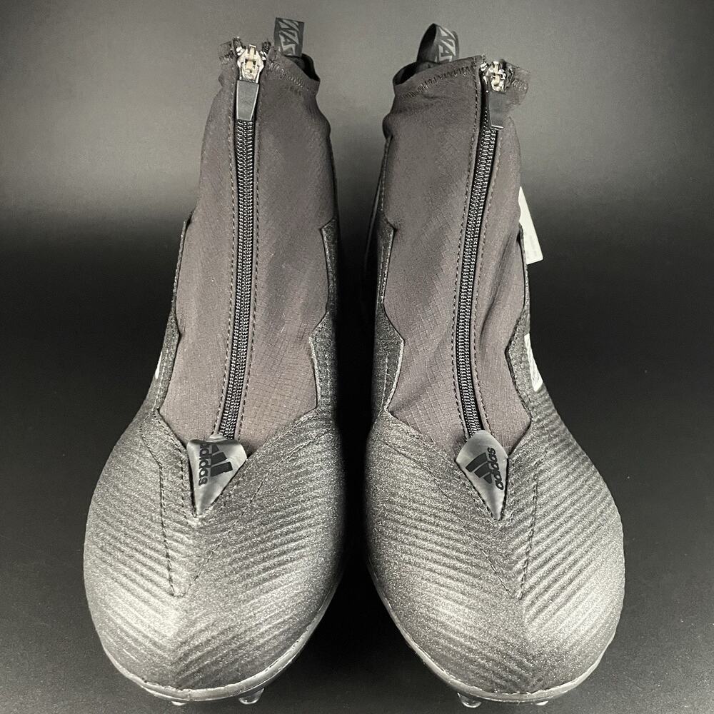 Adidas Nasty Fly 2.0 Mid Men's 13.5 Black White Football Cleats Athletic Sneaker - Picture 2 of 7
